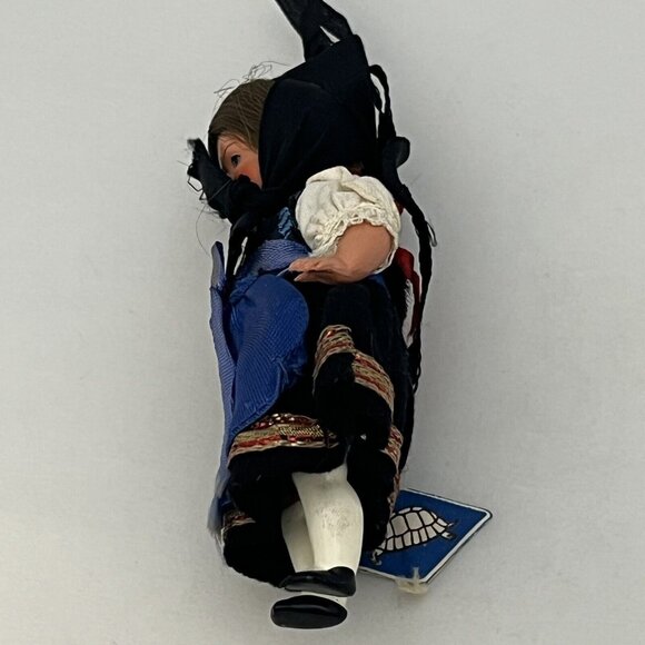 Vintage Schildkrot Celluloid Small German Doll Traditional Outfit Turtle Tag - Picture 7 of 16